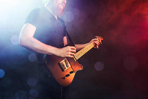 istock Electric Guitarist Playing Concert 515835452