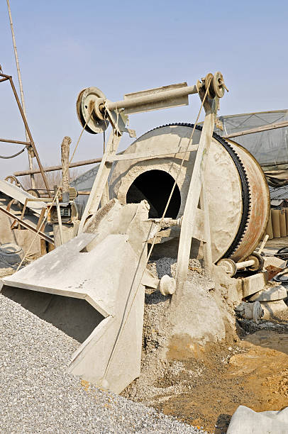 istock Industrial cement mixer in the site 515836193
