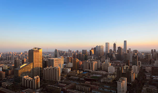 istock Night on Beijing skyline, China cityscape 515837822