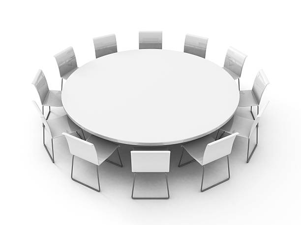 istock meeting room table with chairs around 515838335