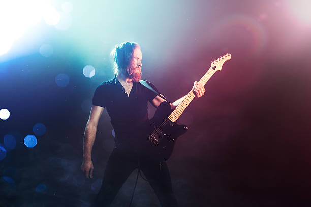 istock Electric Guitarist Playing Concert 515838568