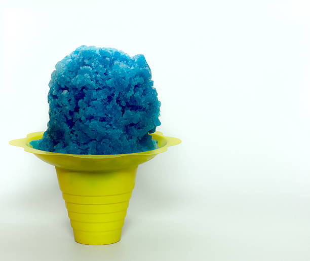 istock Blue Hawaiian shaved ice, snow cone. 515839160