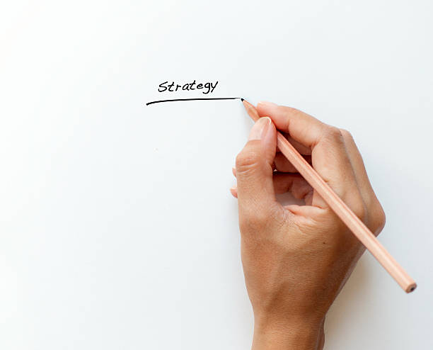 writing strategy female hand writing strategy hand drawing stock pictures, royalty-free photos & images