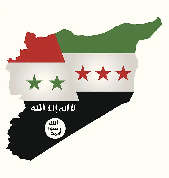 Vector illustration of Syria Conflict