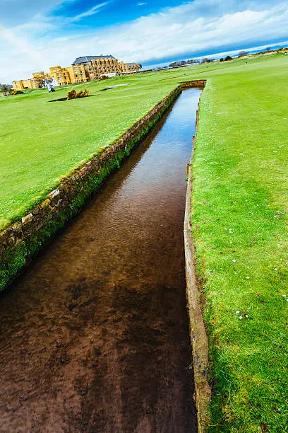 The Swilcan Burn on the 18th hole at the Old Course at St.Andrews, Scotland. AdobeRGB colorspace.