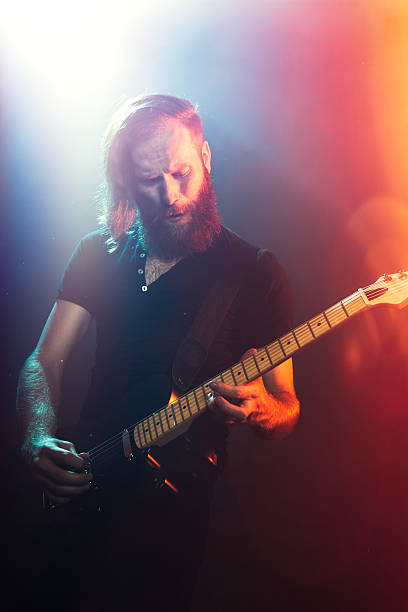 istock Electric Guitarist Playing Concert 515849710