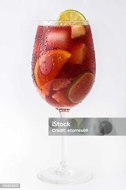 Fresh Sangria Stock Photo - Download Image Now - Sangria, Drinking Glass, Cut Out