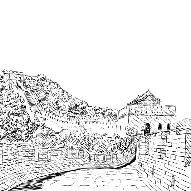 Ilustración de La Gran Muralla China Boceto Dibujado A Mano Ilustración Vectorial y más Vectores Libres de Derechos de Gran Muralla China - iStock Ilustración de La Gran Muralla China Boceto Dibujado A Mano Ilustración Vectorial y más Vectores Libres de Derechos de Gran Muralla China - iStock