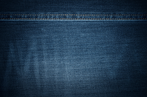 Horizontal jeans texture. Stock photo. Shoot on Sony A7r II (ILCE-7RM2) 42MP.