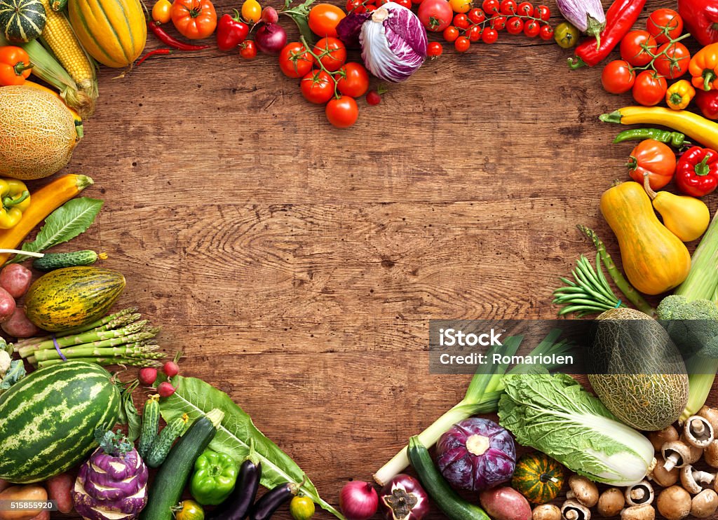 Heart shaped food. Heart shaped food. Food photography of heart made from different fruits and vegetables on rustic wooden table. Copy space. High resolution product Heart Shape Stock Photo