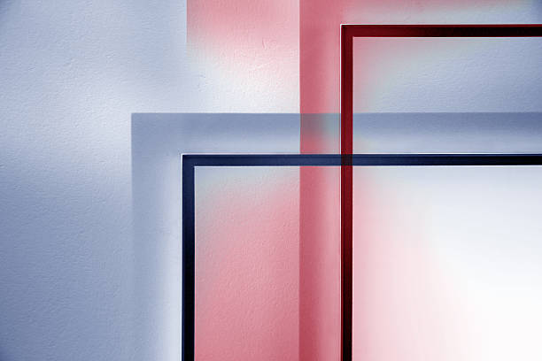Abstract background in cold and warm colors. Energy efficiency motif.