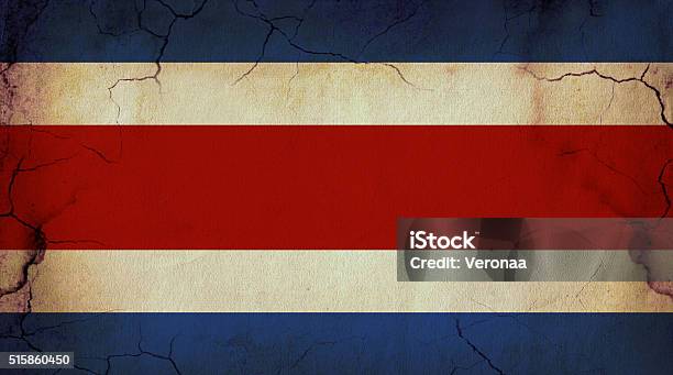 Foto de Grunge Bandeira Da Costa Rica e mais fotos de stock de Abstrato - Abstrato, Anti-higiênico, Antiguidade