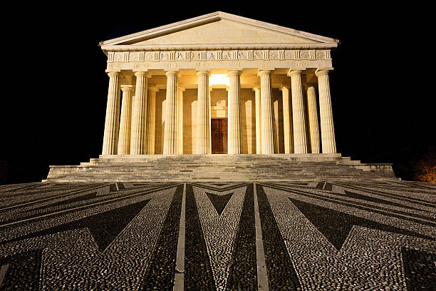istock Temple of Canova night view. Roman columns 515861396