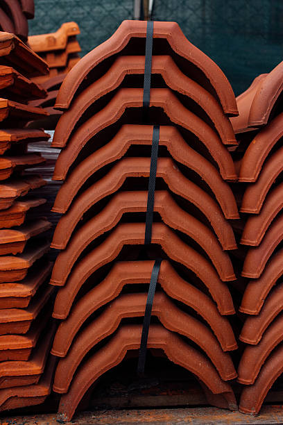 istock Sheaf of covers for tiles for roof 515862212