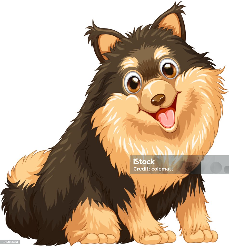 Dog illustration of a close up dog Animal stock vector