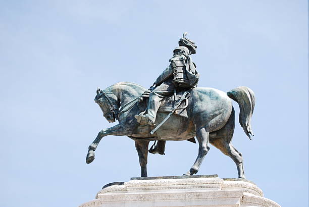 istock Equestrian Statue to Victor Emmanuel II in Rome, Italy 515865031