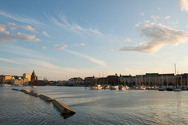 istock Harbor view at sunset in Helsinki, Finland 515865118