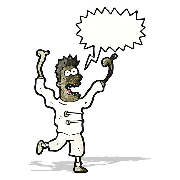 Cartoon Crazy Mad Man Stock Illustration - Download Image Now - Adult,  Bizarre, Clip Art - iStock
