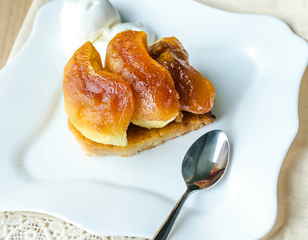 istock Tarte tatin with ice-cream ball 515867431