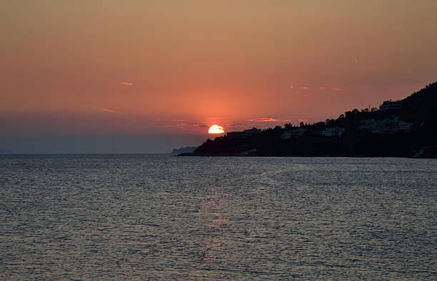 istock Ionian sea at sunset. 515883704