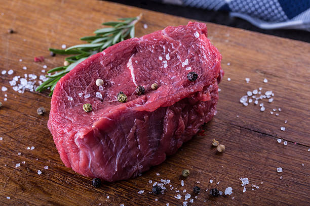 istock Fresh raw Sirloin beef steak sliced ready for grill 515884186