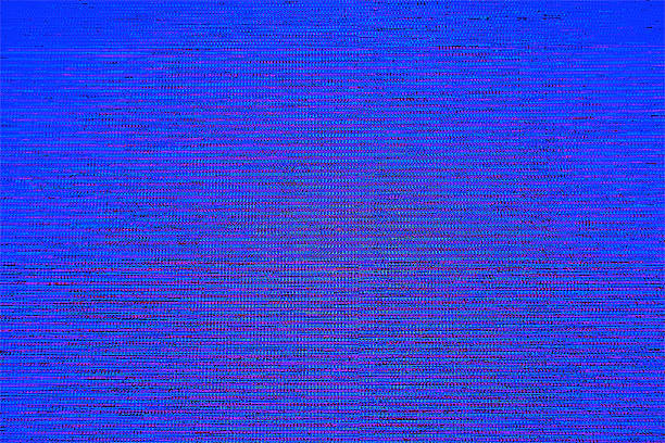Blue screen TV LCD Television broadcast digital noise electronic failure