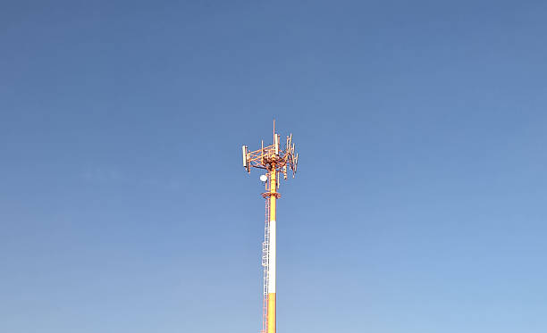 Communication antenna stock photo