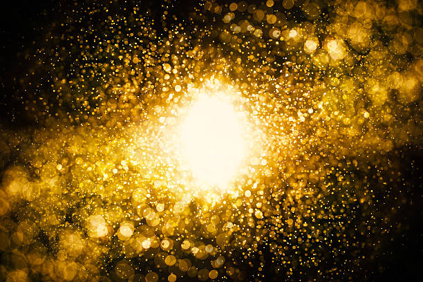 Christmas background. Festive abstract background with bokeh def glitter vintage lights background. dark gold and black. defocusedChristmas background. Festive abstract background with bokeh defocused lights and stars def picture photos stock pictures, royalty-free photos & images