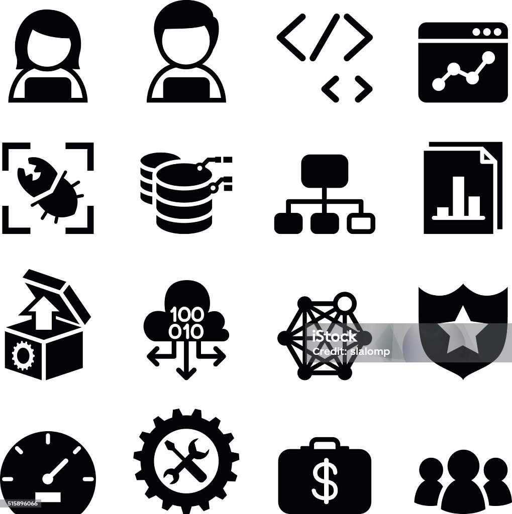 Software Entwicklung Softwaredesign Computer Programmingsymbol Stock ...