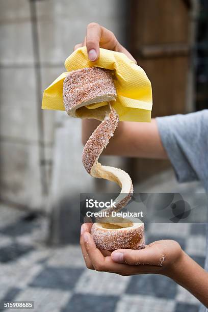 Trdelnik Street Pastry Stock Photo - Download Image Now - Prague, Trdelník, Austria