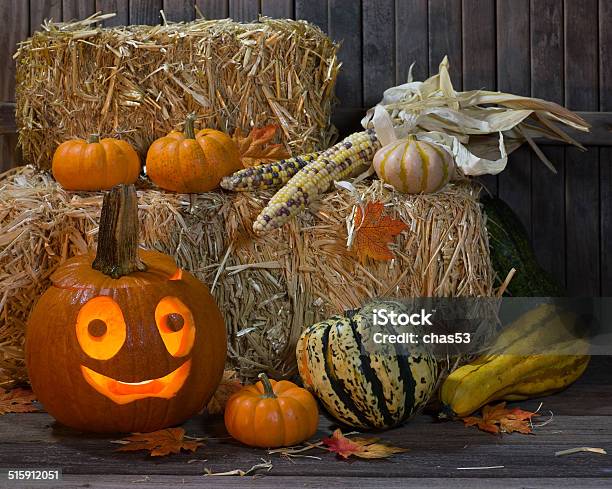 Smiling Pumpkin Stock Photo - Download Image Now - Autumn, Carving - Craft Product, Celebration
