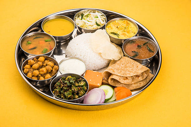 istock indian food platter or Indian Thali, south indian thali 515914214