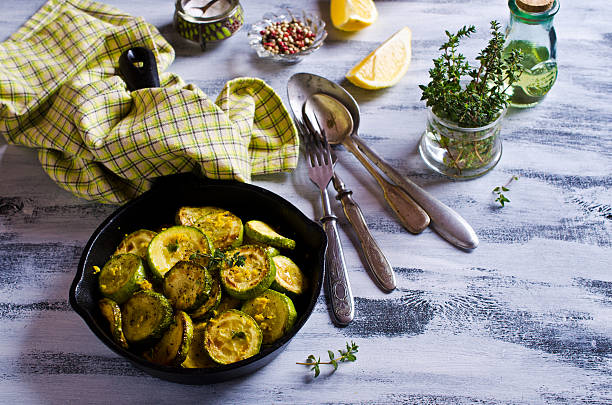 istock Fried zucchini with lemon zest 515914378