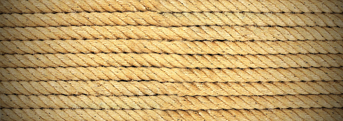 Texture of rope banner background
