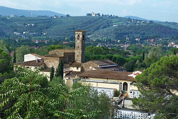 istock Cemetery on the hills around Florence, Italy 515924654
