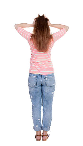 istock Back view of shocked woman. 515925059