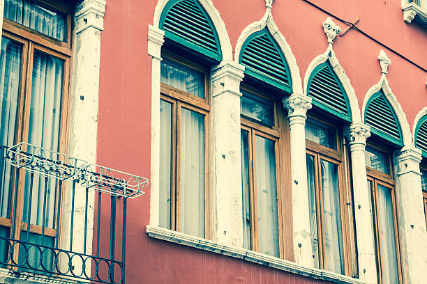 istock Traditional window of typical old Venice building 515925121