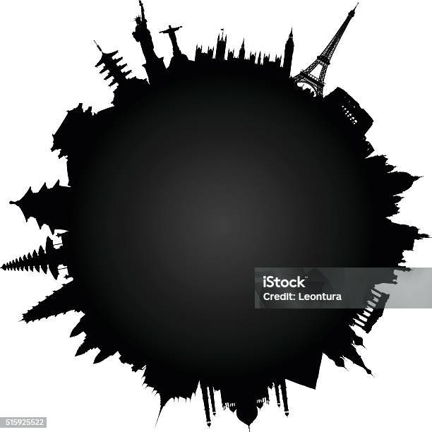 World Monuments Stock Illustration - Download Image Now