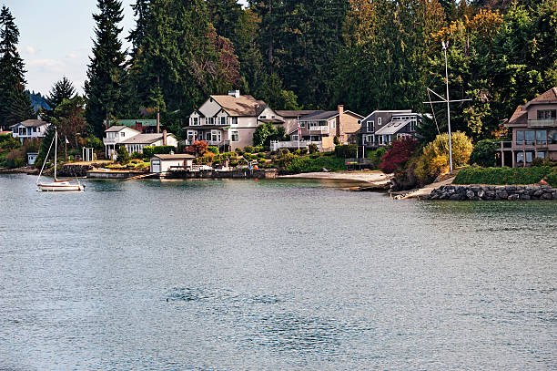 istock Many nice homes on Puget Sound waterfront. 515925885