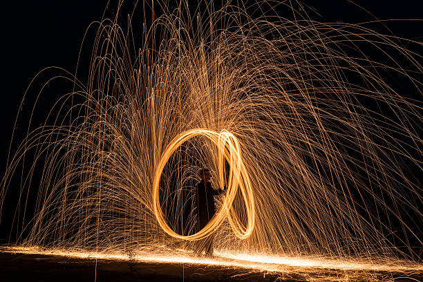 istock Steel wool light painting 515926698