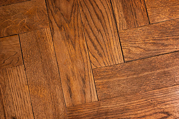 istock Texture of old wooden parquet 515927310