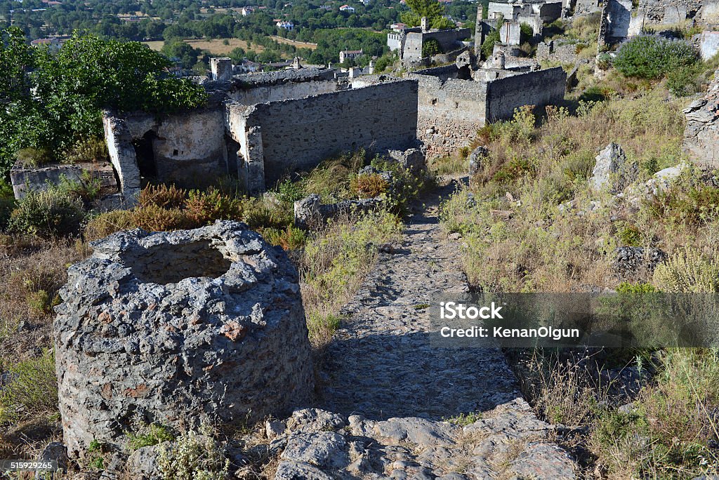 Kayakoy Kaya Village / Fethiye / Muğla / Turkey Abandoned Stock Photo