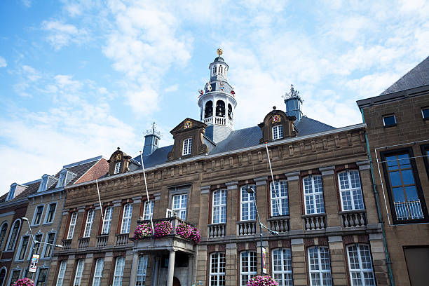 Roermond, The Netherlands - September 18, 2014: Baroque town hall and landmark of town Roermond.