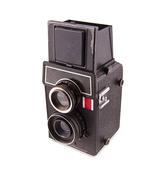 istock Twin lens reflex old photo camera 515959565