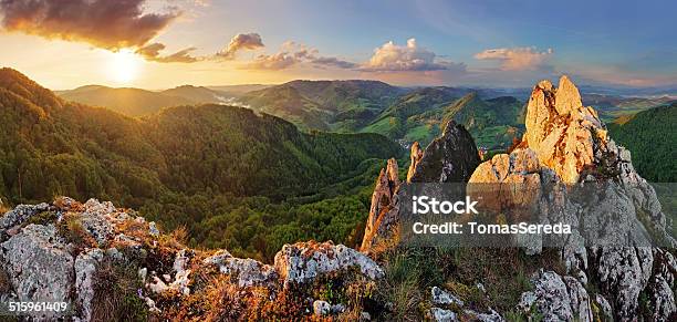 Rocky Moutain At Sunset Slovakia Stock Photo - Download Image Now - Autumn, Backgrounds, Beauty In Nature