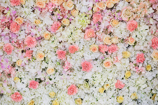 istock Beautiful flowers background for wedding scene 515964243