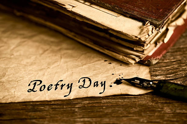 istock text poetry day written with a dip pen 515964710