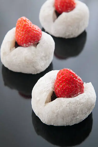 Japanese sweet,strawberry daifuku