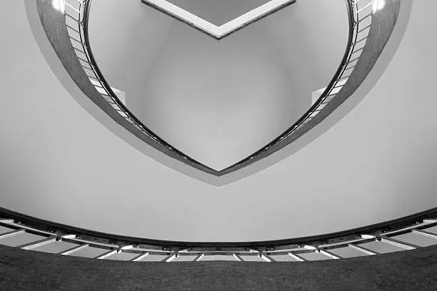 Abstract black and white contemporary architectural background composition 