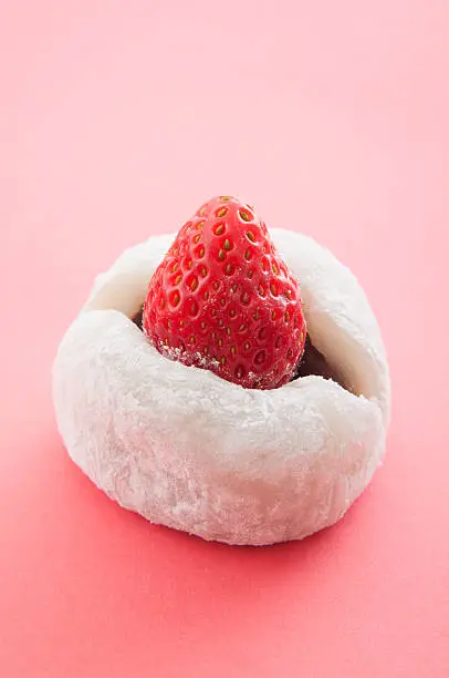 Japanese sweet,strawberry daifuku